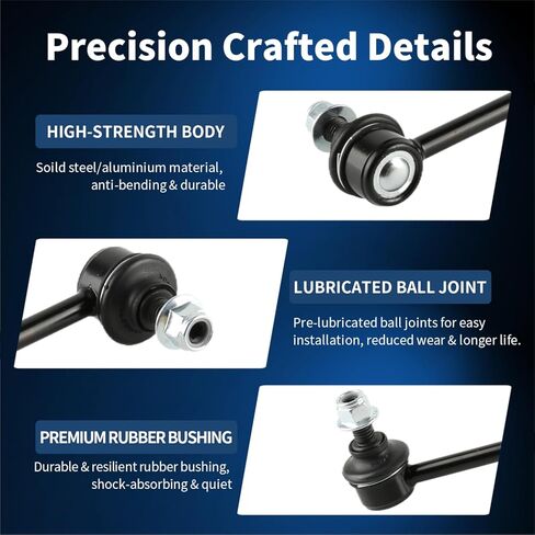 Rear Sway Bar End Links Kit Fit for Chevy Camaro 2010-2013, Caprice 2011-2017, Ford Edge 07-10, Lincoln MKX 07-10, Mazda CX-9 07-14, Pontiac G8 911 99-09-2 PCS Suspension Kit K750184 in Saudi Arabia