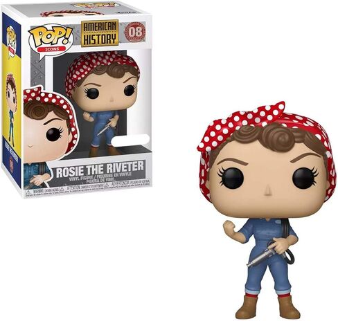 Funko Pop! Icons: History - Rosie The Riveter (Exclusive) - Funko - Figure - Vinyl - Multicolored - Blue and Red in Kuwait