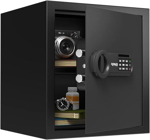 RPNB Deluxe Safe and Lock Box,Digital Keypad Safe Box,Steel Alloy Small Safes, Keypad Lock,Perfect for Home Office Hotel Business Jewelry Cash Use Storage,1.2 Cubic Feet in Saudi Arabia