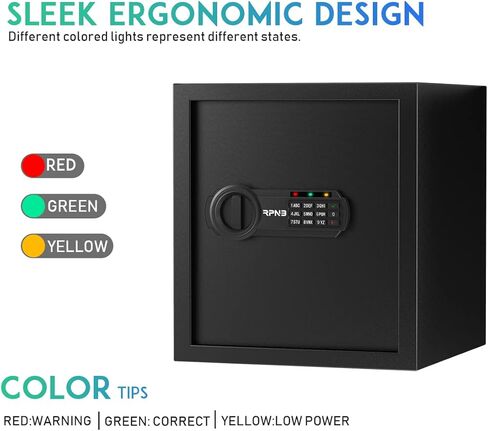 RPNB Deluxe Safe and Lock Box,Digital Keypad Safe Box,Steel Alloy Small Safes, Keypad Lock,Perfect for Home Office Hotel Business Jewelry Cash Use Storage,1.2 Cubic Feet in Saudi Arabia