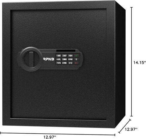 RPNB Deluxe Safe and Lock Box,Digital Keypad Safe Box,Steel Alloy Small Safes, Keypad Lock,Perfect for Home Office Hotel Business Jewelry Cash Use Storage,1.2 Cubic Feet in Saudi Arabia