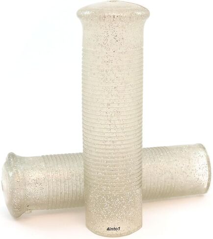 Jackhammer Metal Flake Sparkle Motorcycle Grips - Silver - 1" ATV Scooter Dirt Trike in Kuwait