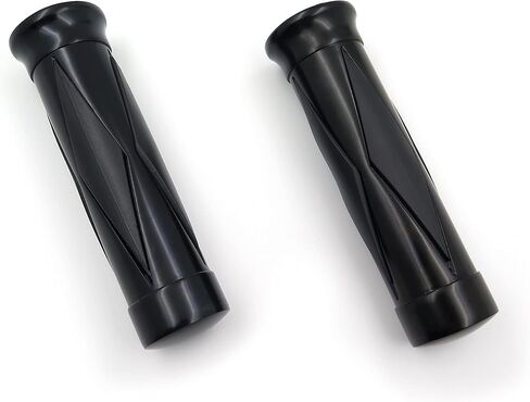 SKULL PIVOT- Motorcycle 7/8" Chrome Skull Diamond Hand Grip Compatible with Any 7/8" (22mm) Handlebars Grips Universal Streetbike Motorbikes Hond H-D Yama Kawasi Suzuk Cruisers Choppers in Saudi Arabia