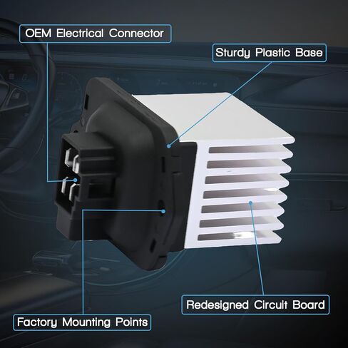 HVAC Blower Motor Resistor Compatible with Hyundai Sonata 2014 2015 2016 2017 2018 2019 Relpace 97235C2000, JA2007 in Saudi Arabia
