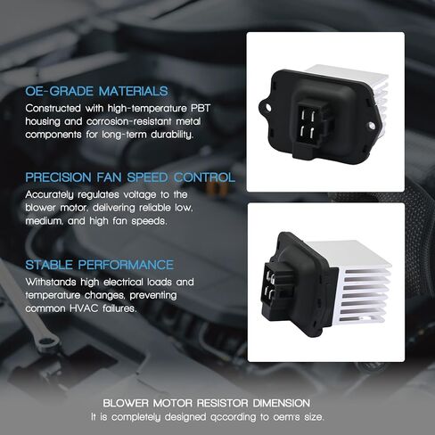 HVAC Blower Motor Resistor Compatible with Hyundai Sonata 2014 2015 2016 2017 2018 2019 Relpace 97235C2000, JA2007 in Saudi Arabia