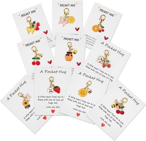 10 Sets Pocket Hug with Mini Tokens – Inspirational DIY Small Gift for Anxiety Relief, Emotional Support & Encouragement, Sentimental Keepsake for Friends, Family, Coworkers & Loved Ones in Saudi Arabia