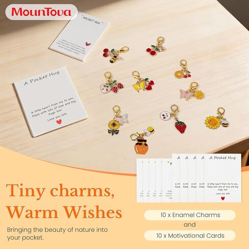 10 Sets Pocket Hug with Mini Tokens – Inspirational DIY Small Gift for Anxiety Relief, Emotional Support & Encouragement, Sentimental Keepsake for Friends, Family, Coworkers & Loved Ones in Saudi Arabia