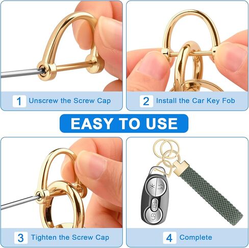 Meliya Keychain Wristlet, Stretchy Key Chain for Car Keys with 2 Keyrings&D-ring, Cute Braided Wrist Bracelet for Women Men in Saudi Arabia