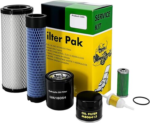 Hedie Air Filter Maintenance Kit Fit for John D 2025R(2013-2018) 1025R(-2017) 2 Series Compact Tractors Hydraulic Oil Filter Fuel Filter Replacement(LVA21036 Kit) in Saudi Arabia