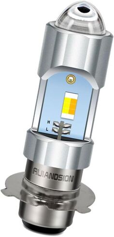 Ruiandsion H6M P15D LED Bulb Yellow 10-80V Non Polarity Hi/Lo Beam Super Bright 3570 Chips Projector for Motorbike Bulb Pack of 1 in Saudi Arabia