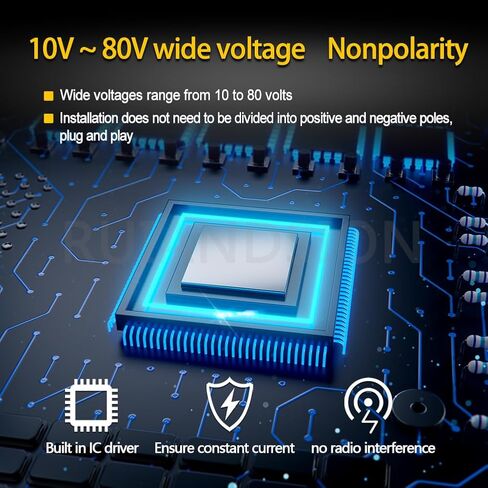 Ruiandsion H6M P15D LED Bulb Yellow 10-80V Non Polarity Hi/Lo Beam Super Bright 3570 Chips Projector for Motorbike Bulb Pack of 1 in Saudi Arabia