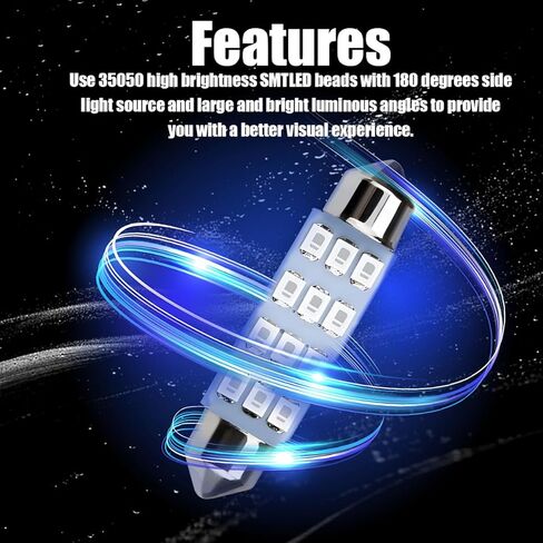 Zpana 24PCS Car Interior LED Light Kit, T10 31mm 42 mm Bulb Dome Map Door Side Marker Light Set, Auto Interior License Plate Trunk Lamp Replacement Bulb Kit, Universal for SUV Van Truck (Red) in Kuwait