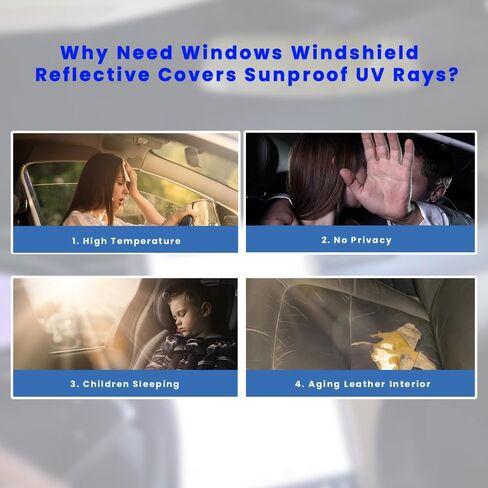 مجموعة Unifizz Tesla Model X Sunshade مكونة من 6 قطع، مناسبة خصيصًا للطراز X لعام 2016، تتضمن السقف الأمامي، وأبواب Falcon Wing، والجانب الخلفي، ومظلات شمسية للباب الخلفي مع حقيبة تخزين in Kuwait