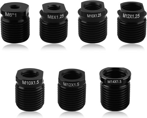 7 قطع محول مقبض ناقل الحركة، محول مقبض ناقل الحركة يتضمن M6، M8/M10/M12*1.25، M10/M12/M14*1.5، محولات مقابض النقل العالمية ملحقات السيارة للنقل اليدوي in Kuwait