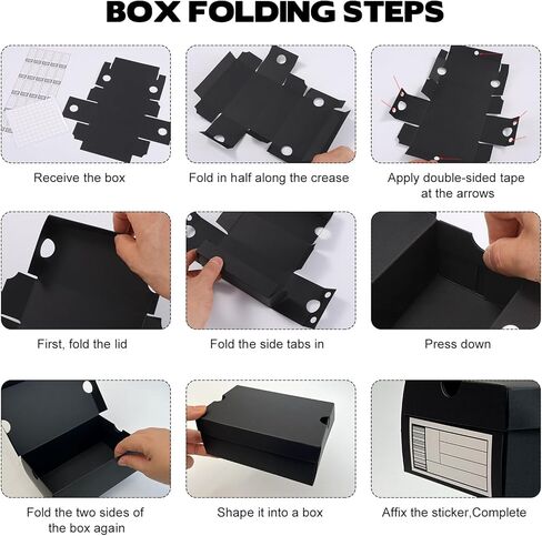 24 Pack Mini Sneaker Boxes for Party Favors 6.1 x 3.9 x 2.6 Inch Mini Shoe Gifts Boxes for Candies Cookies Snacks Sports Small Gift Case with Label for Wedding , Holiday, Birthday Party Favor (Black) in Saudi Arabia