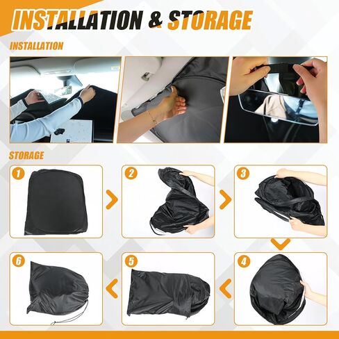 Windshield Sunshade Cover Compatible with 2006-2026 Isuzu NPR, Custom Fit Folding Sun Shade Protection Blocker in Saudi Arabia