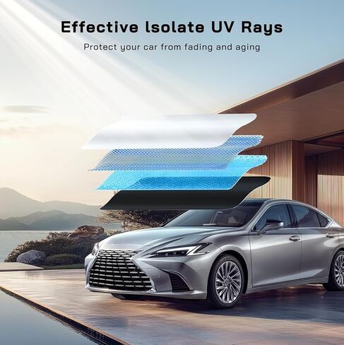 Windshield Sun Shade Umbrella for Subaru Crosstrek/Impreza 2018-2026,Subaru Crosstrek 2017, Foldable Front Window Sun Shade, Titanium Silver Coating for UV Ray Block,Keep Car Cool in Kuwait
