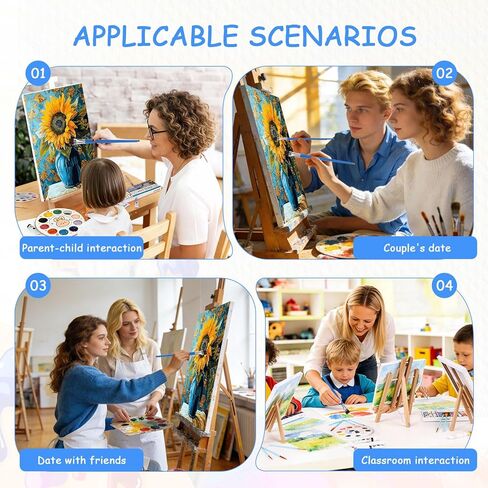 zpptAugs Paint by Numbers Kit for Adults Beginners，Sunflower Funny Adult Paint by Number Kits on Canvas,Digital Oil Number Painting Kits for Home Decor Gift 12"x16"(Without Frame) in Kuwait