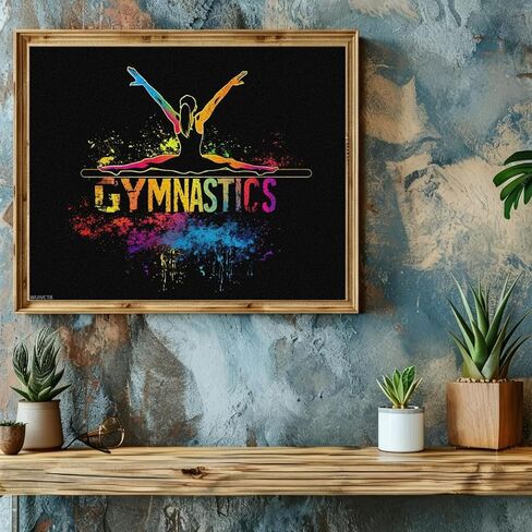 WUIVCTR Gymnastics Gymnast Woman Adult Paint by Number Kits with Paints and Brushes Fun Wall Decor Creative Gift 40x50cm in Kuwait