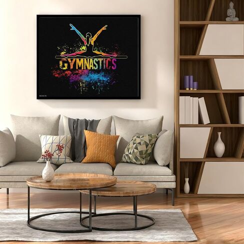 WUIVCTR Gymnastics Gymnast Woman Adult Paint by Number Kits with Paints and Brushes Fun Wall Decor Creative Gift 40x50cm in Kuwait