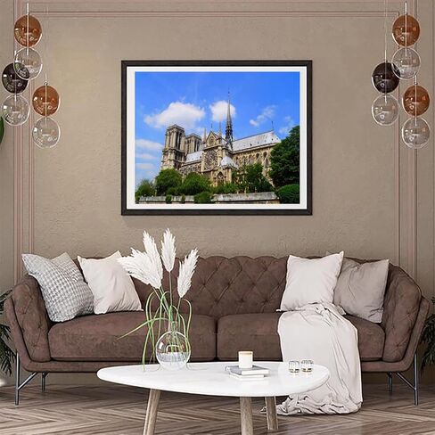 XTXGERL Notre Dame de Paris France Painting by Numbers DIY Unique Canvas Oil Painting Kit Digital Painting 16x20 in in Saudi Arabia