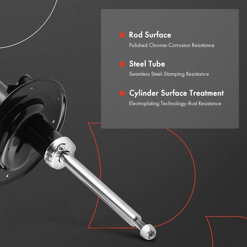 A-Premium Front Pair (2) Strut Assembly Compatible with Dodge Grand Caravan 2001-2007, Caravan 2001-2007 & Chrysler Town & Country 2001-2007, Voyager 2001-2003 in Kuwait
