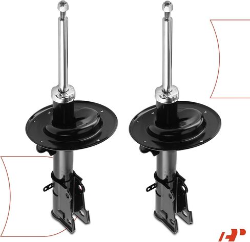 A-Premium Front Pair (2) Strut Assembly Compatible with Dodge Grand Caravan 2001-2007, Caravan 2001-2007 & Chrysler Town & Country 2001-2007, Voyager 2001-2003 in Kuwait