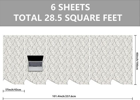 Dtiafu Wedding Wrapping Paper Roll - 3D White Floral Design for Valentine's Day Wedding Birthday Holiday Gifts Total 28.5sq.ft in Kuwait