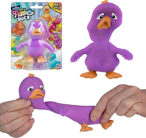 ORB Funkee Animalz Mega Squishy Duck 3 Pack - لعبة البط الرائعة والمضحكة والمطاطة والاسفنجية، مثالية لتخفيف التوتر - ألعاب Funkee Monkee Animal Fidget الأصلية القابلة للتجميع للأطفال والكبار in Kuwait