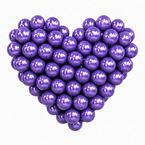 100pcs Small Metallic Purple Balloons 5 inch Mini Chrome Purple Balloon for Party Decorations in Saudi Arabia