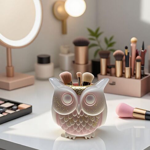 1 Set of owl Silicone Molds Pen Holder Storage Box Resin Mold Epoxy Resin Roughness Shaped Plaster Mold Concrete Clay for Potted Plant Ornaments Trinket Container, 3D DIY Making Decor Art Crafts in Saudi Arabia