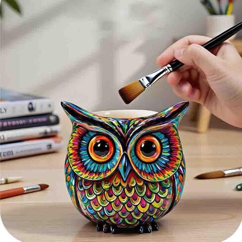 1 Set of owl Silicone Molds Pen Holder Storage Box Resin Mold Epoxy Resin Roughness Shaped Plaster Mold Concrete Clay for Potted Plant Ornaments Trinket Container, 3D DIY Making Decor Art Crafts in Saudi Arabia