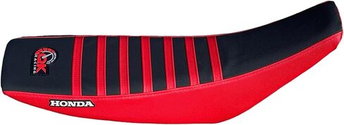 Premium Multi Grip Seat Cover - Compatible Fit for CRF 230 crf230 CRF 150 150F 2004-2014 (Black/Red Ribs) in Kuwait