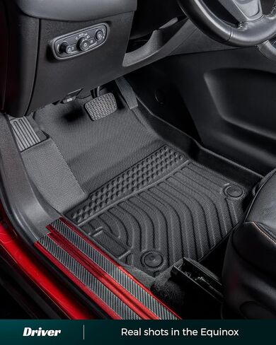 Car Floor Mats for Chevy Equinox/for GMC Terrain 2018-2024 (Not for EV), Cargo Liner Rubber TPE All Weather Full Set Equinox/Terrain Accessories 2018 2019 2020 2021 2022 2023 2024 Black in Saudi Arabia