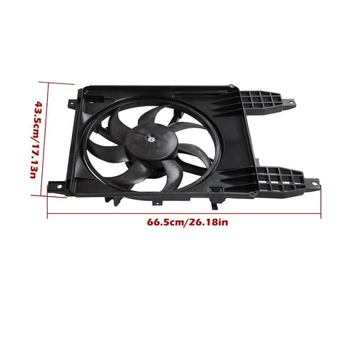 Radiator Cooling Fan with Shroud Assembly Replacement for Chevrolet Aveo Aveo5 2009-2011 Replacement for Pontiac 2009 621420 in Kuwait