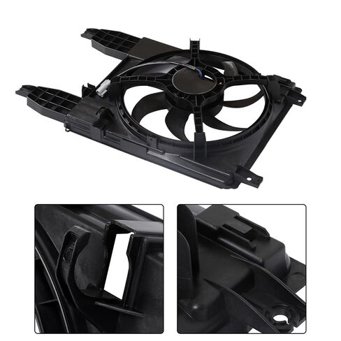 Radiator Cooling Fan with Shroud Assembly Replacement for Chevrolet Aveo Aveo5 2009-2011 Replacement for Pontiac 2009 621420 in Kuwait