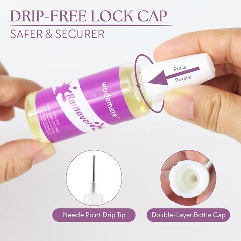 Tape in Extension Remover 30ML, Fast-Acting Hair Extensions Adhesive Remover for Tape-ins, Removes Hair Glue,Toupees, Double Sided Extension Tapes, Gentle on Skin, Easy to Use in Saudi Arabia