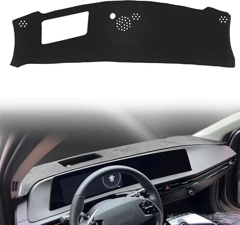 Fit for Kia EV6 Air GT GT-Line 2021-2025(with HUD),Car Dashboard Cover,Anti-Glare Dash Mat Dashboard Cover,Car Accessories(Black) in Kuwait