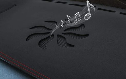 Black Leather Car Dash Mat Dashboard Cover Interior Pad for Hyundai Kona 2018-2023 in Saudi Arabia