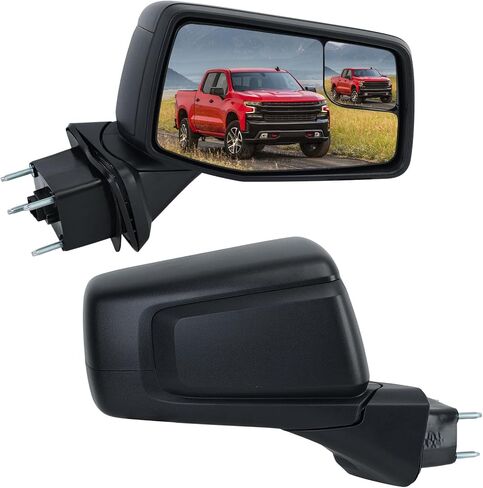 Right Passenger Side Mirror Compatible with 2019-2025 Chevy Silverado 1500 Rear View Mirrors With Power Glass Manual Folding Heated Without Turn signal Replace#GM1321583 (7Pins） in Saudi Arabia