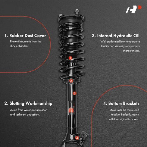 A-Premium Front Struts Compatible with Mercedes W251 Series R320 2007-2009, R350 2006-2013, R500 2006-2007, w/o Air Susp - 2x Replacement Suspension Complete Strut Assembly Shock with Coil Spring in Saudi Arabia