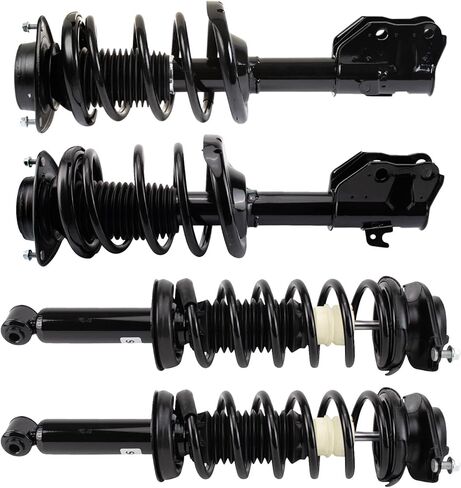 TRQ Front and Rear Strut & Coil Spring Assembly Set Driver & Passenger Sides Compatible with 16-17 Subaru Crosstrek 13-15 XV Crosstrek in Kuwait