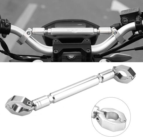 Motorcycle Balance Handlebar, Motorbike Balance Motorbike Balance Aluminum Alloy Cross Handlebar Universal 22mm (Silver) in Kuwait