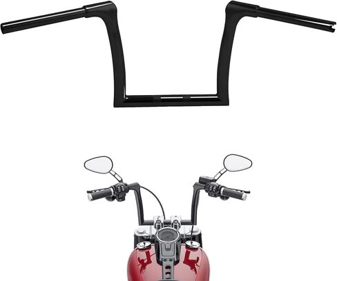 TCMT 10'' Rise 1.25'' Handle Bars Handlebar Fit For Harley Road King 2014-2023 Softail Breakout FXBR Fat Boy FLFB FLFBS Sport Glide FLSB 2018-2023 in Kuwait