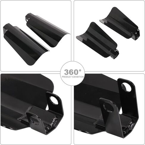 Motorcycle Handguards Coffin Cut Hand Guards Large - for Sportster Dyna Touring Street Glide Road King Electra Glide 2007-2023|Full Protection|Durable Material|Easy Installation|Gloss Black in Kuwait