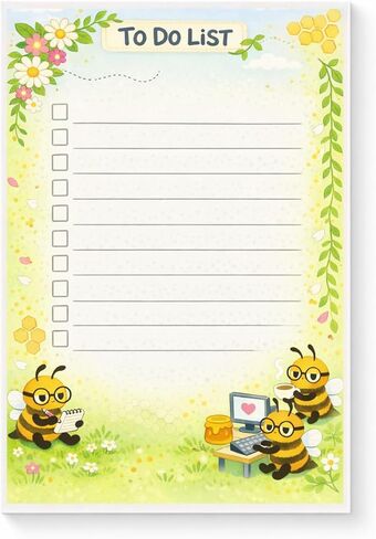 Bee Sticky Notes Gifts,50 Sheets 4x6 Inch Insect-Themed Notepad, Bee Lover Gift Stationery Stuff Decor, Birthday Gifts for Men, Women, Office Coworker, Friend in Saudi Arabia