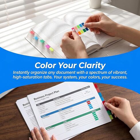 1000 Pcs Sticky Tabs Page Markers Colored Book Index Tab for Office School Supplies Notebook Dividers Planner Memo in Kuwait