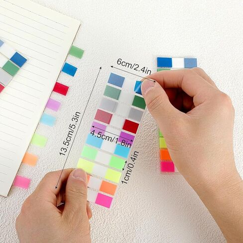 1000 Pcs Sticky Tabs Page Markers Colored Book Index Tab for Office School Supplies Notebook Dividers Planner Memo in Kuwait