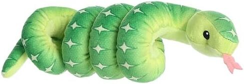 حيوان محشو من Aurora® Playful Snake المعصم Wranglers™ Emerald Tree Boa - ألوان نابضة بالحياة لتصميم يلفت الأنظار - مثالي للأطفال والكبار وأي عشاق للزواحف in Kuwait