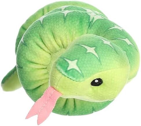 حيوان محشو من Aurora® Playful Snake المعصم Wranglers™ Emerald Tree Boa - ألوان نابضة بالحياة لتصميم يلفت الأنظار - مثالي للأطفال والكبار وأي عشاق للزواحف in Kuwait